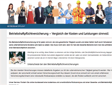 Tablet Screenshot of betriebshaftpflicht-betriebshaftpflichtversicherung.de